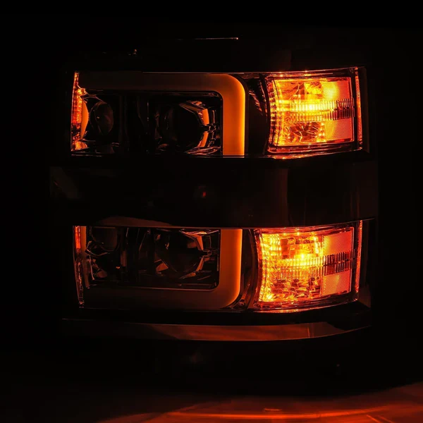 AlphaRex Pro-Series Halogen Projector Headlights - Black, 2015-2019 Silverado LML/L5P - Image 4