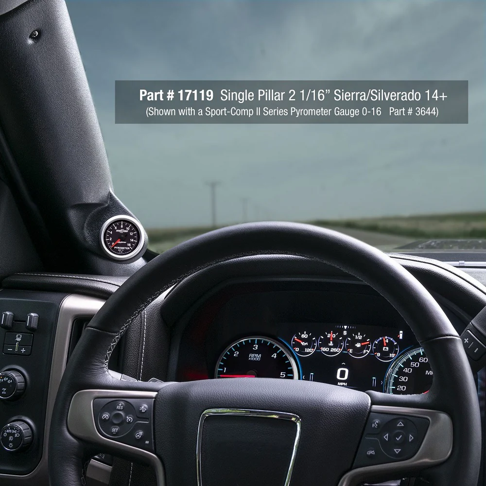 Autometer Single Gauge Pillar, 2014-2019 LML/L5P - Image 4