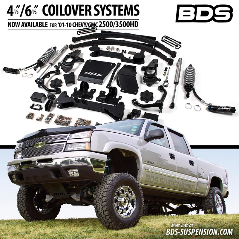 BDS 4.5" Coilover Lift Kit, 2001-2010 LB7/LLY/LBZ/LMM - Image 2