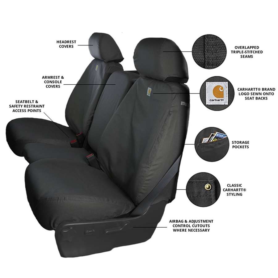 Carhartt SeatSaver Seat Covers Carhartt Brown, 2007.5-2014 LMM/LML - Image 2