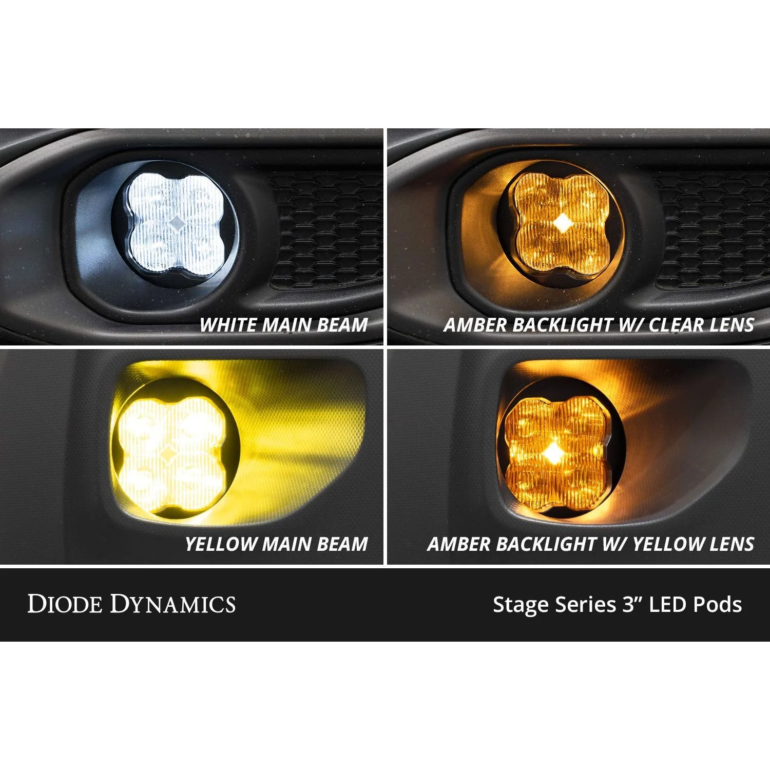Diode Dynamics SS3 LED Fog Light Kit, 2007.5-2014 Sierra LMM/LML - Image 4