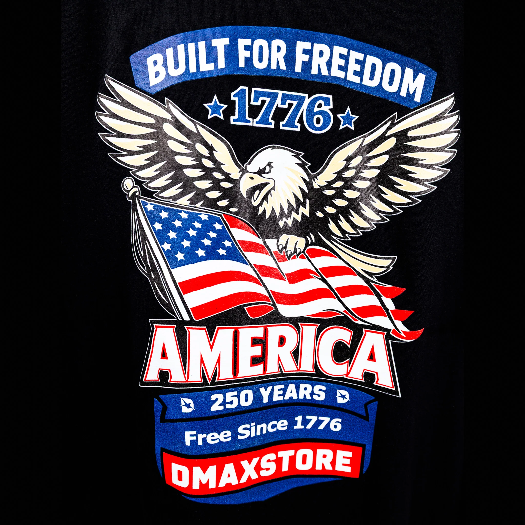 DMAX Freedom 250th Anniversary Black Tee - Image 6