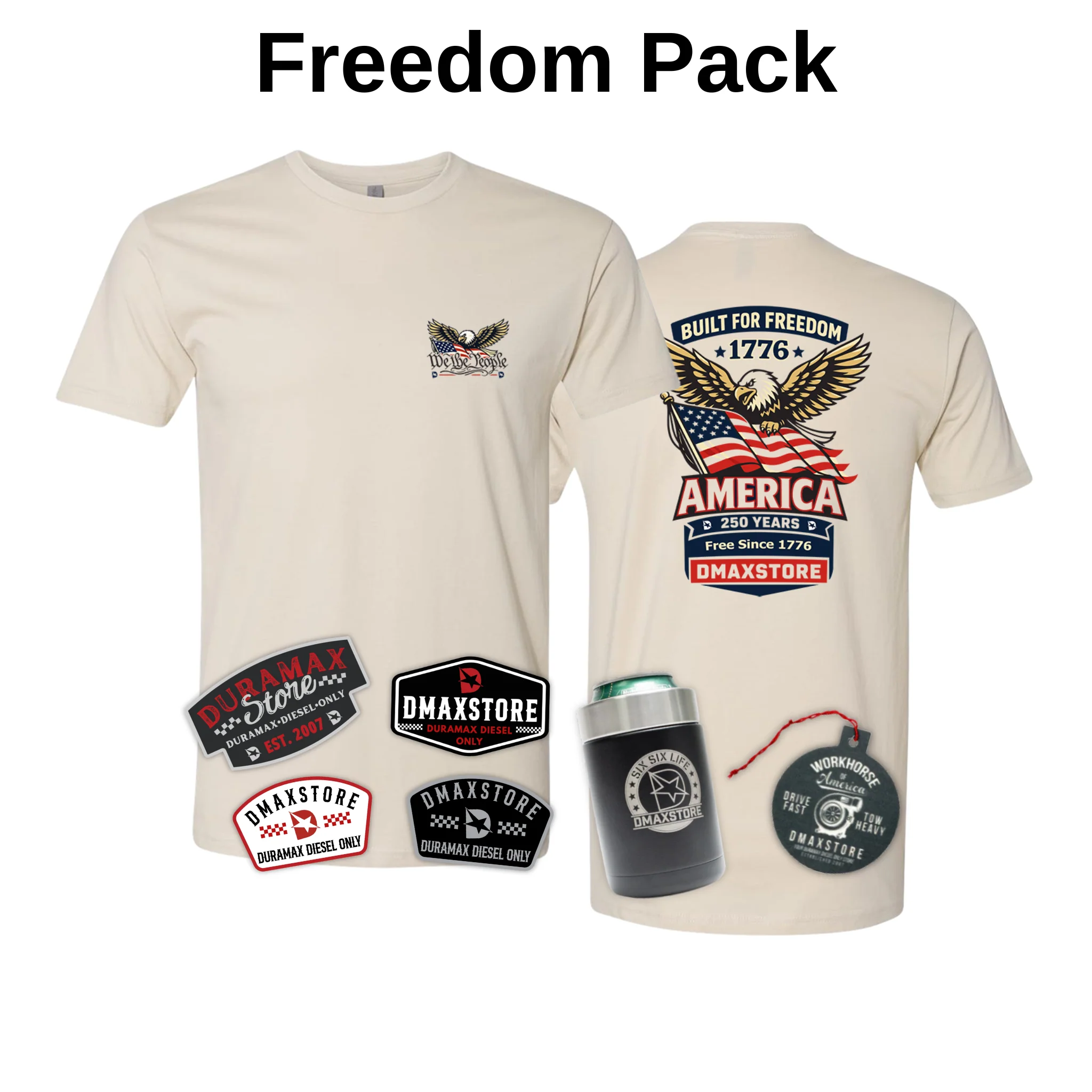 DMAX Freedom 250th Anniversary Cream Tee - Image 2