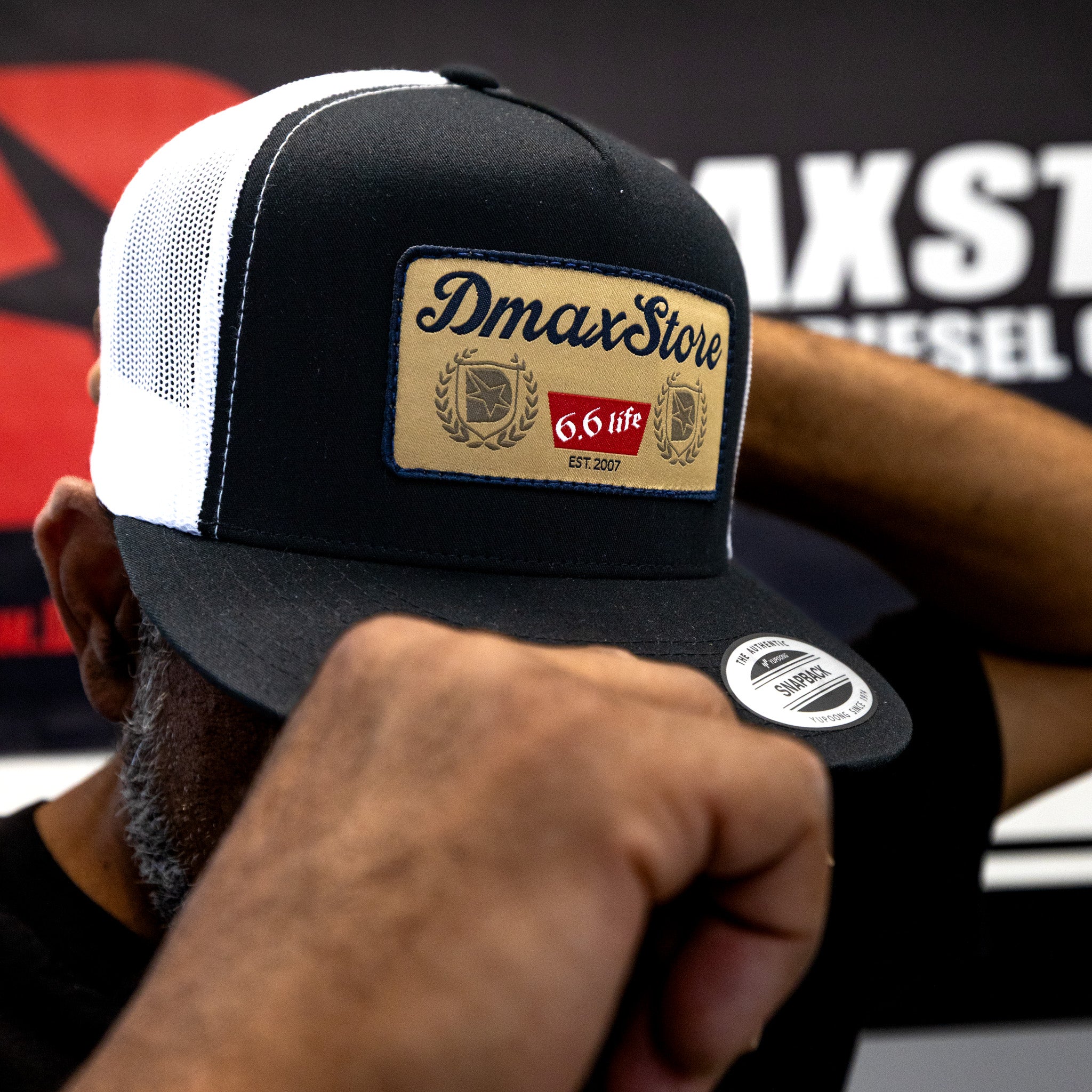 DmaxStore Banquet Black/White Snapback Hat - Image 8