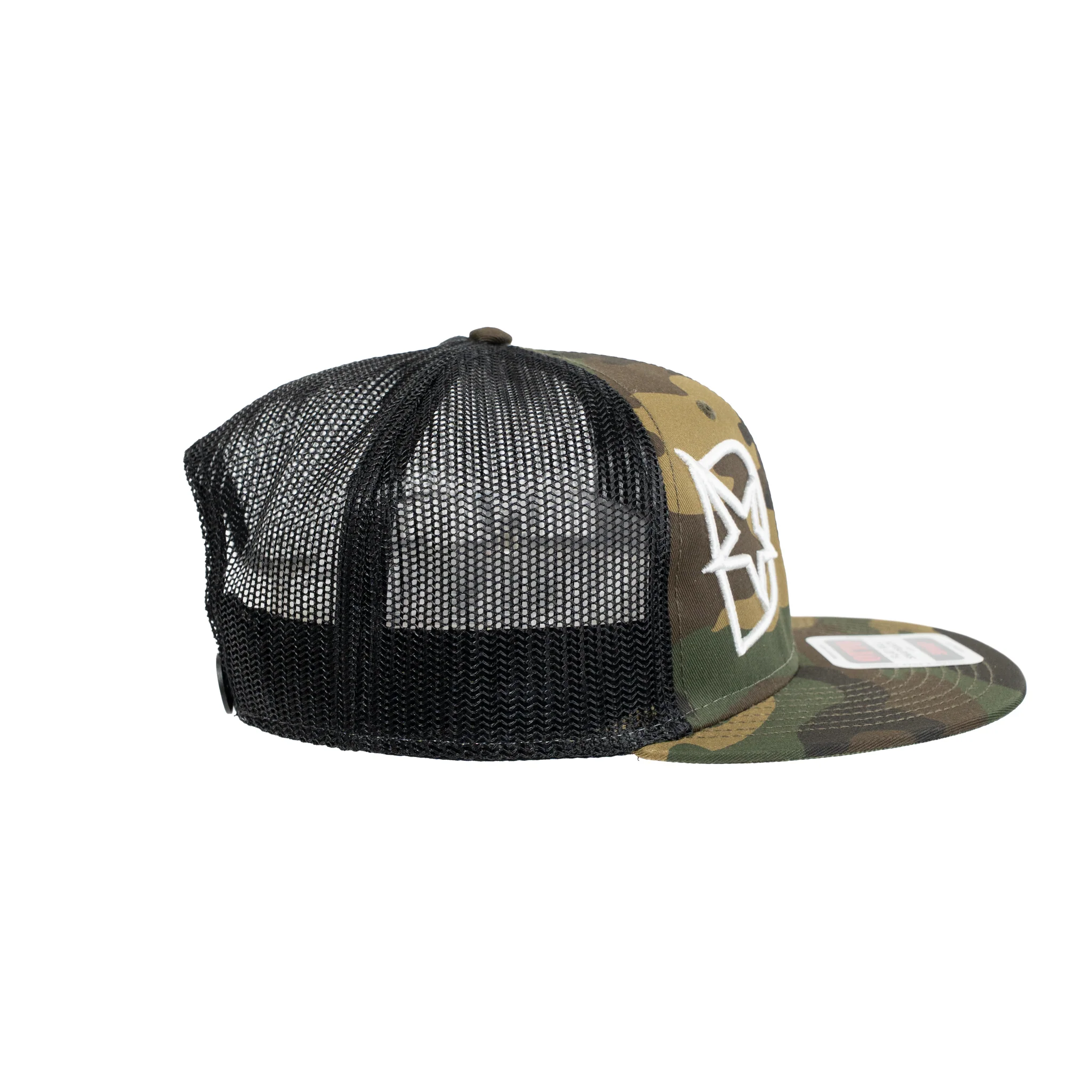 DmaxStore D-Star Snapback Hat (White/Camo) - Image 3