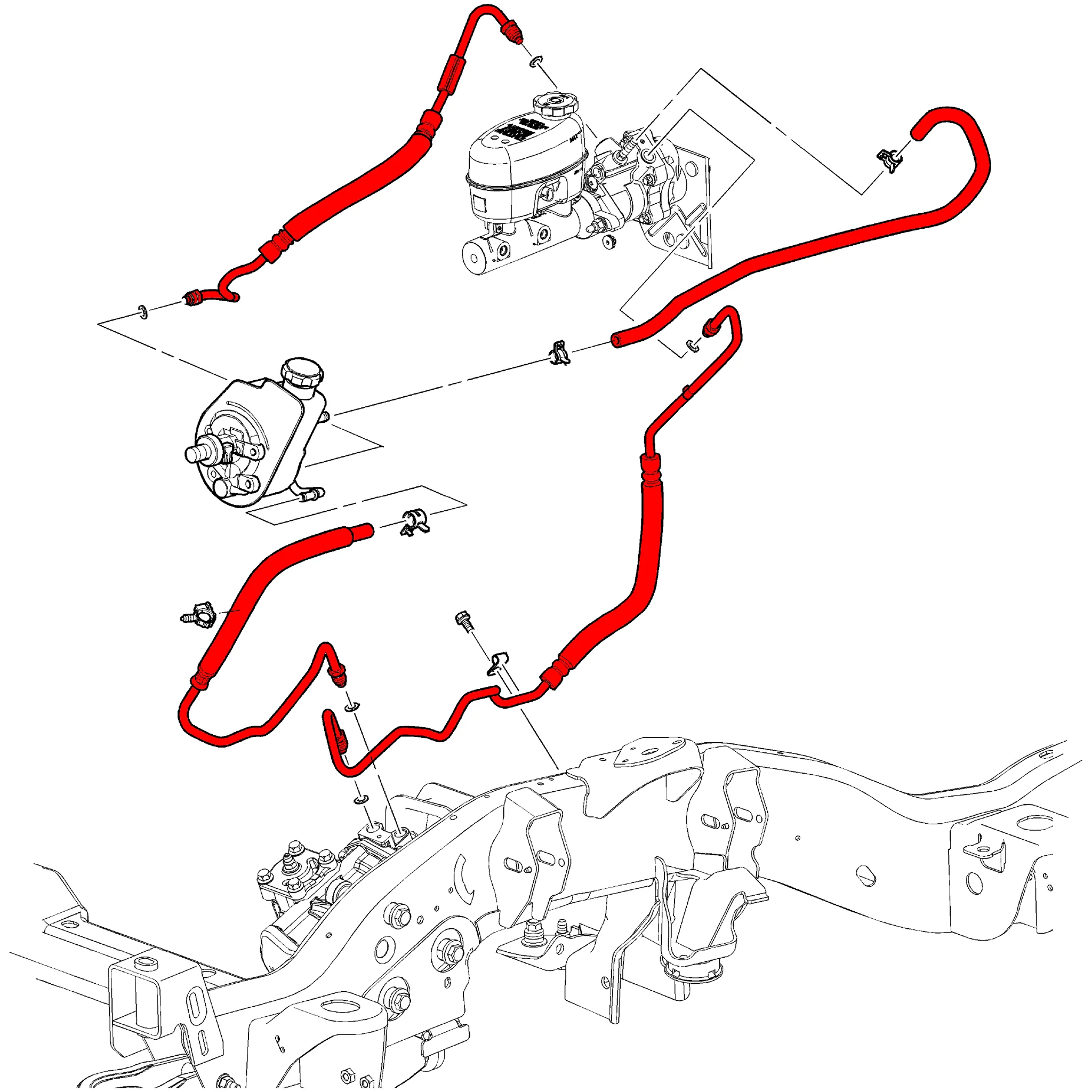 DmaxStore Power Steering Line Hose Kit, 2006-2007 LBZ - Image 6