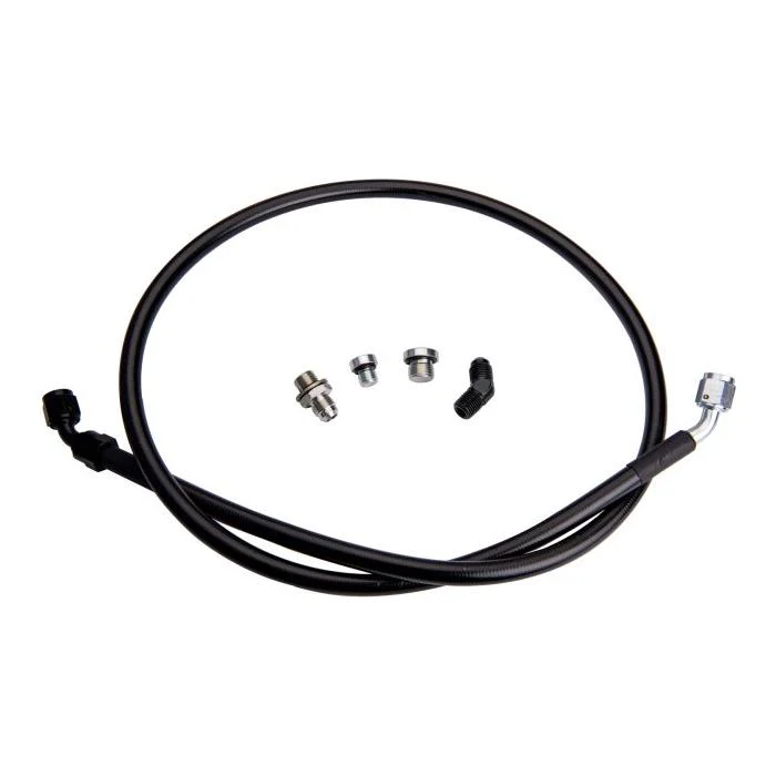 Fleece Performance Remote Turbo Oil Feed Line Kit For 1/4 NPT Turbo Oil Inlet (S300/S400), 2001-2016 LB7/LLY/LBZ/LMM/LML