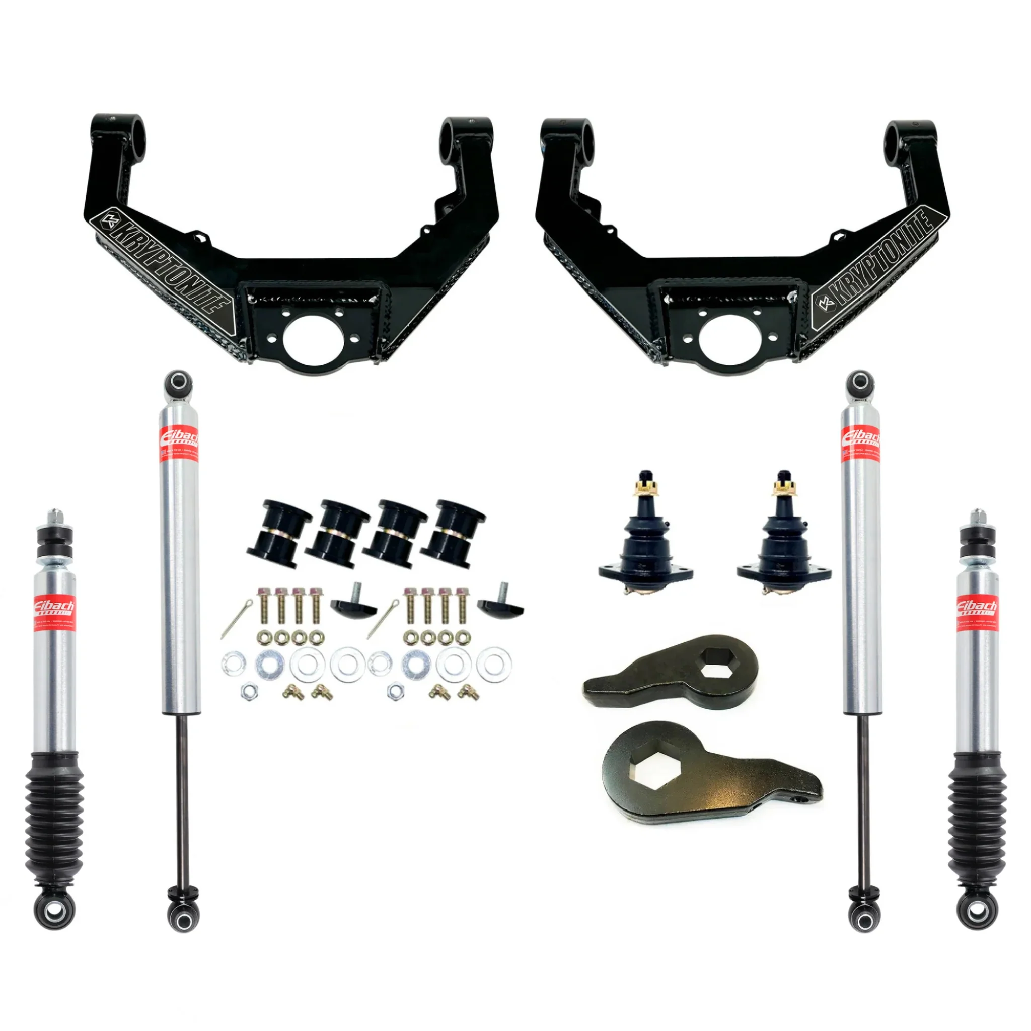 Kryptonite Stage 3 Leveling Kit w/Eibach shocks, 2001-2010 LB7/LLY/LBZ/LMM