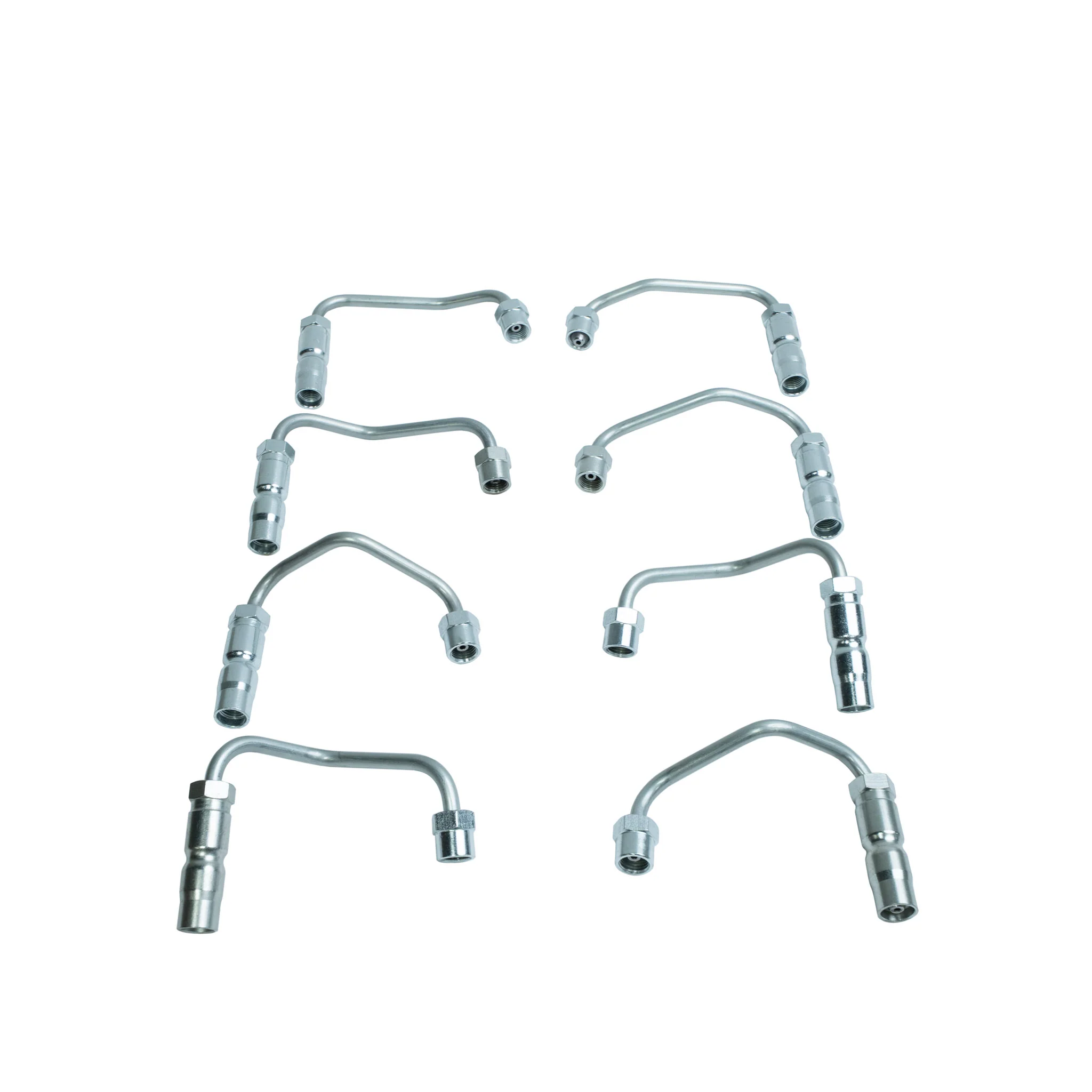 Stainless Steel High Pressure Injector Lines (Set Of 8), 2001-2004 LB7