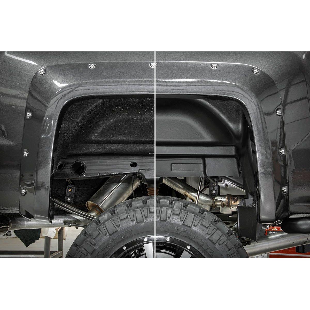 Rough Country Rear Inner Wheel Well Liners, 2015-2019 Silverado LML/L5P