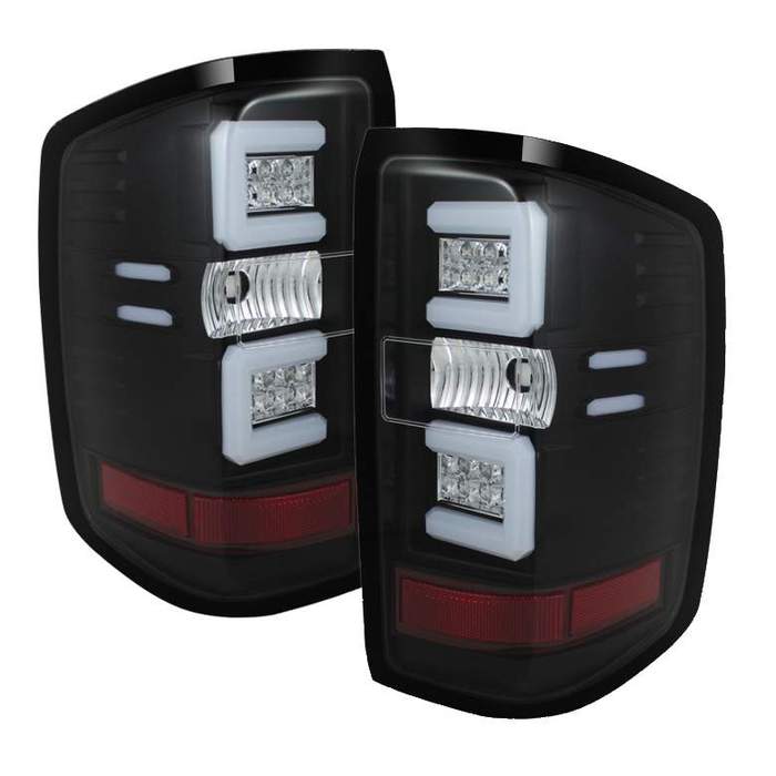 Spyder LED Tail Lights - Black 2015-2016 LML