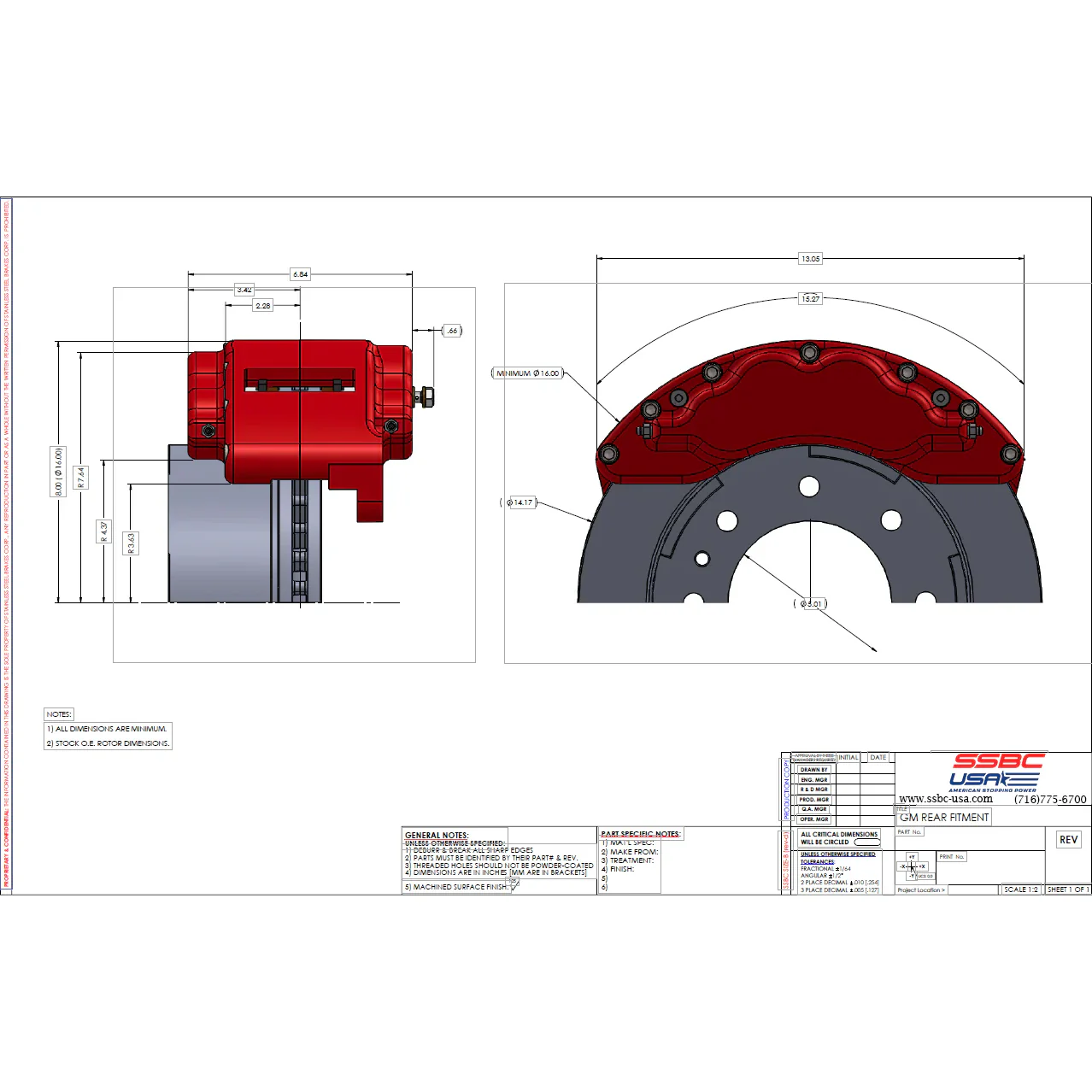 SSBC Rear B8-Barbarian Direct Fit Caliper Upgrade Kit 2011-2024 LML/L5P - Image 5